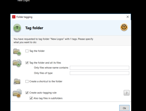 Recursively tag a folder and create and auto-tagging rule in 7 clicks