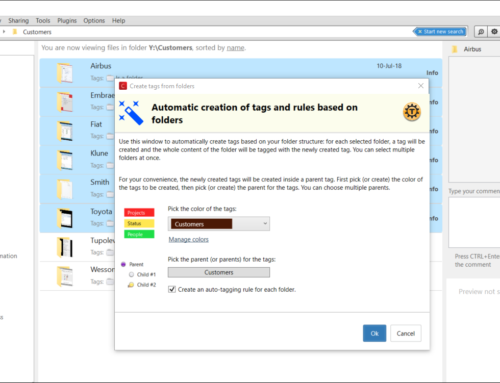 Automatic creations of tags and auto-tagging based on folder structure
